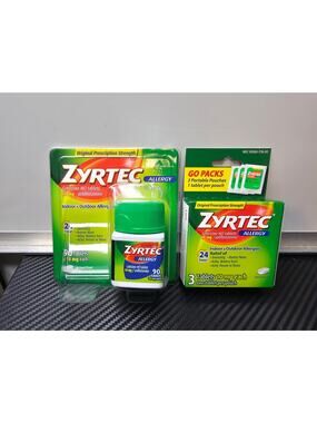 Zyrtec 24 Hour Allergy Relief Tablets - 10mg, 90 ct MI - Exp 08/26